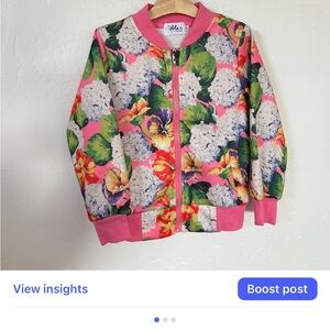 Lola + The Boys Colorful Floral Jacket